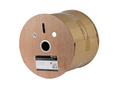 Bulk Cat 6a Ethernet Cable - 1000 ft. - Solid - CMR-Rated - Blue - TAA Compliant