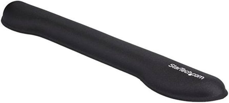 STARTECH Gel Keyboard Wrist Rest with Non-Slip Ergonomic Design, Black