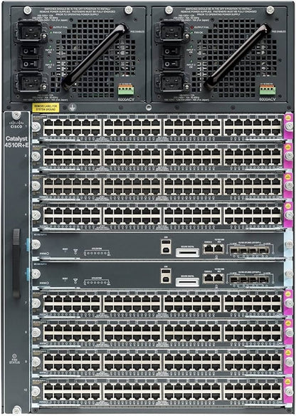 Châssis de commutateur Cisco Catalyst 4510R+E à 10 emplacements, 48 ​​Gbit/s