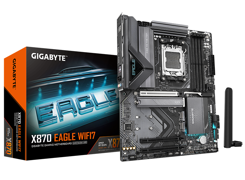 GIGABYTE X870 EAGLE WIFI7 ATX Motherboard, Socket AM5