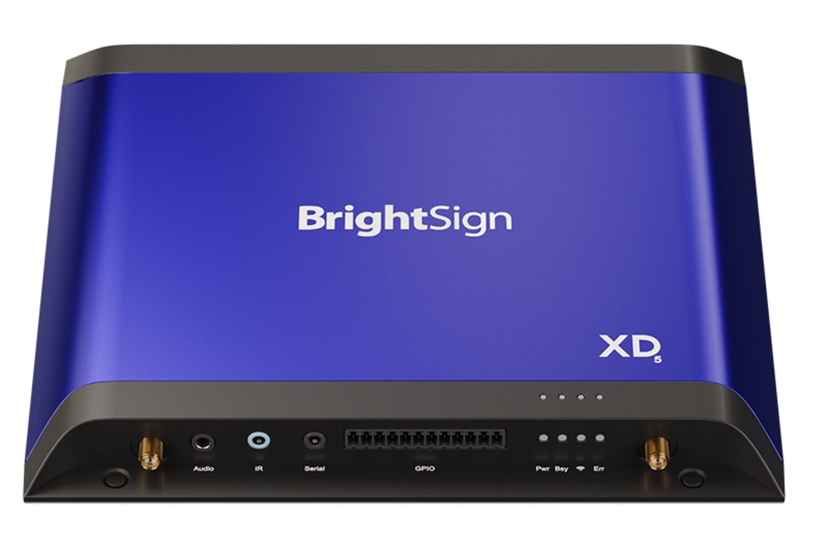 Lecteur d'affichage numérique professionnel 4K BRIGHTSIGN XD1035 avec PoE+ et OpenGL ES
