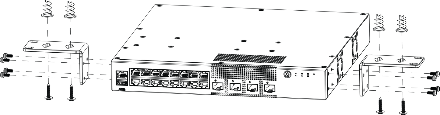 Kit de montage en rack à deux montants Extreme Networks XN-2P-RMKIT-006