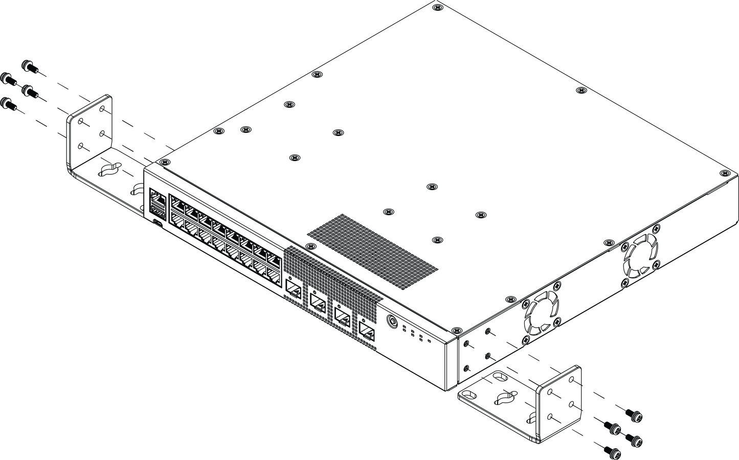 Extreme Networks 2-Post Rack Mount Kit XN-2P-RMKIT-007 for 5320 Switches