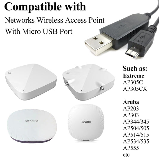 Câble de console USB 2.0 Micro-B vers Type-A mâle Extreme Networks