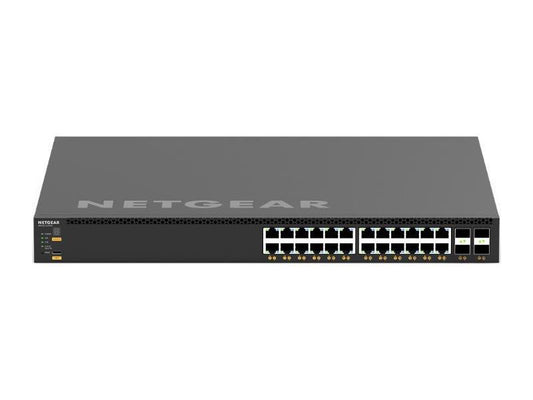 The NETGEAR M4350-24X4V Managed Switch delivers advanced switching capabilities designed for modern enterprise networks. With support for TAA compliance and a manufacturing origin in Taiwan, this managed switch is suitable for government and enterprise-grade deployments requiring regulatory conformity.
