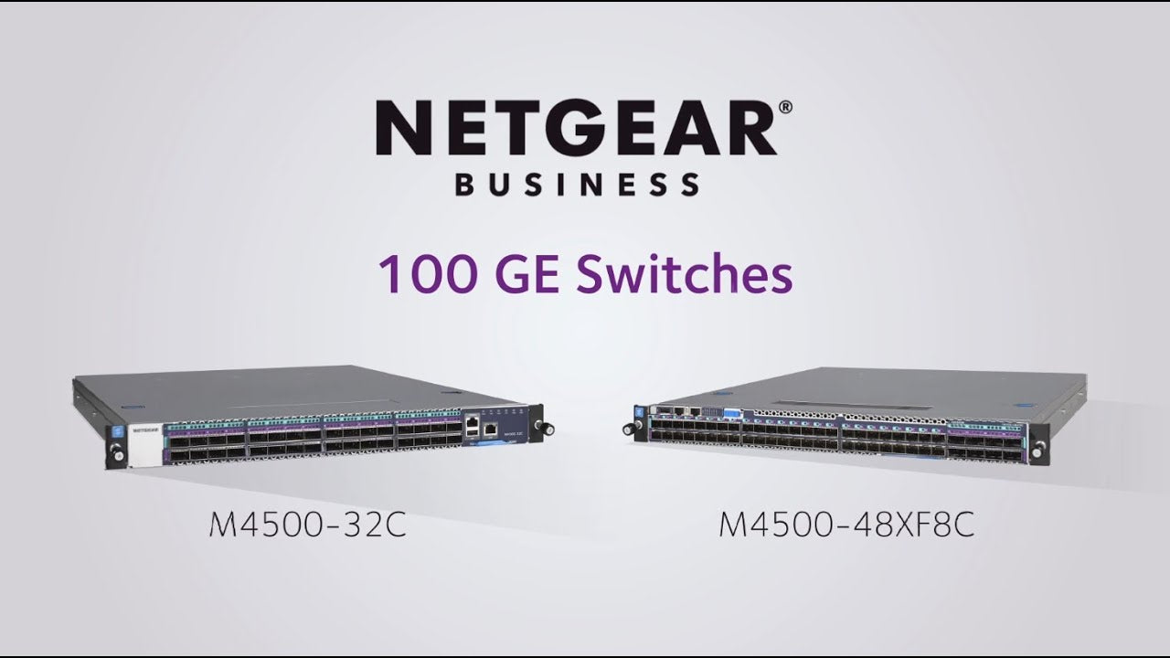 Commutateur NETGEAR M4500-48XF8C 48 ports SFP28 avec 8 liaisons montantes QSFP28