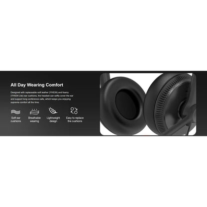 Yealink YHS34 Mono Wideband Headset with RJ9 QD