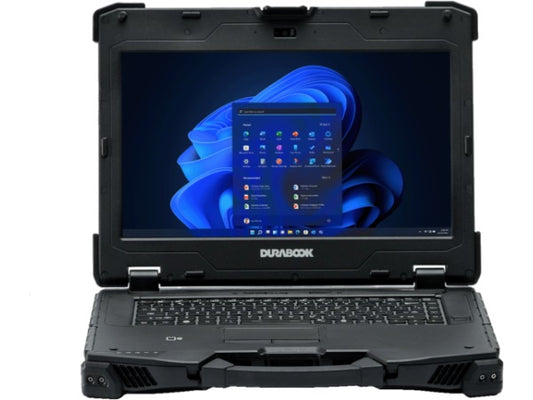Durabook Z14 is a fully rugged 14-inch Windows 11 Pro laptop designed for critical field operations. Powered by an Intel i7-1165G7 CPU, it features a sunlight-viewable FHD touchscreen, 8GB RAM, and a 256GB PCIe SSD. With IP65 certification, dual RJ45 ports, dual RS232, Thunderbolt 4, HDMI, VGA, ExpressCard, Smart Card reader, TPM, and backlit keyboard, it's engineered for demanding industrial environments and includes a 3-year accidental damage warranty.