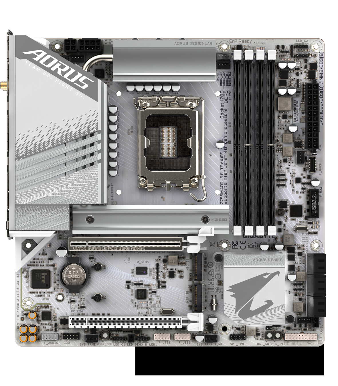 GIGABYTE Z790M AORUS ELITE AX ICE Micro ATX Motherboard