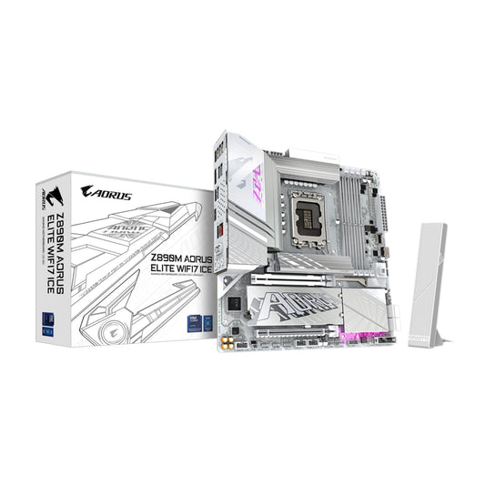 GIGABYTE Z890M AORUS ELITE WIFI7 ICE Ultra Core Micro ATX Motherboard