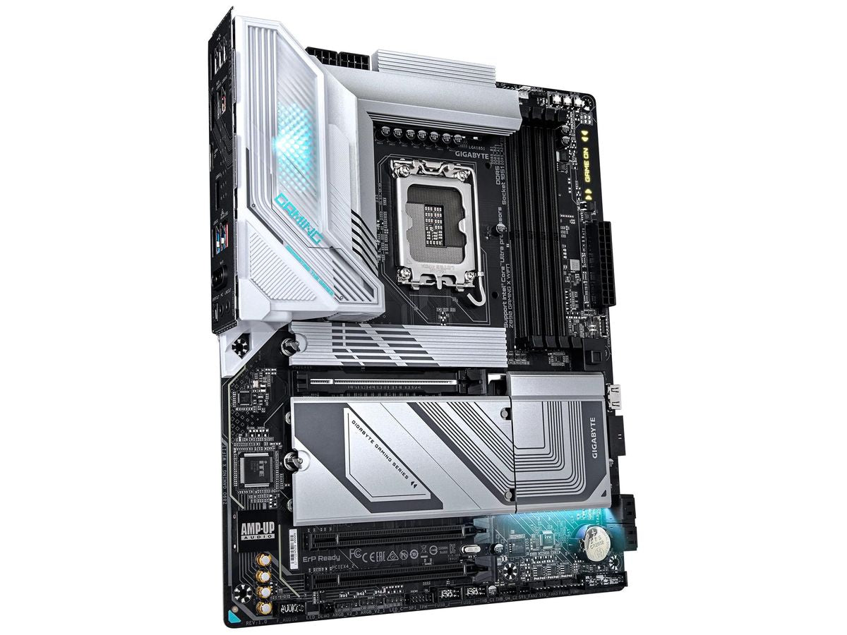 The GIGABYTE Z890 GAMING X WIFI7 Ultra Core is a high-performance ATX motherboard engineered for Intel Core Ultra processors. With support for DDR5 RAM up to 256 GB and advanced networking including Realtek 2.5GbE and Wi-Fi 7, it ensures superior responsiveness. Ideal for gaming and intensive applications, it integrates premium features such as PCI-Express connectivity and DisplayPort video output.