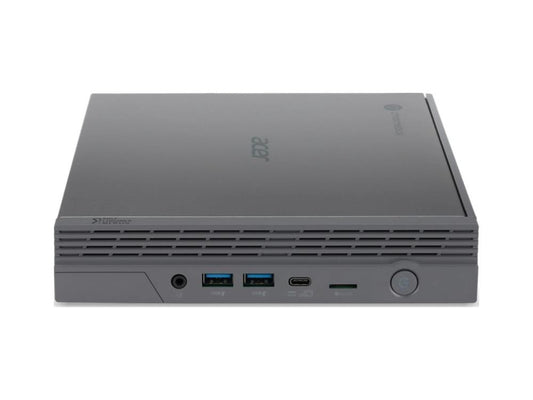 ACER CXI5-I7V16G-CE Chromebox delivers powerful computing in a compact form factor, perfect for enterprise environments. Equipped with a 12th Gen Intel Core i7-1270P vPro processor, 16GB DDR4 RAM, and 256GB PCIe 4.0 NVMe SSD, it ensures fast boot times, responsive performance, and secure cloud-based operation. Integrated ChromeOS with Enterprise Upgrade enables centralized fleet management and zero-touch enrollment.