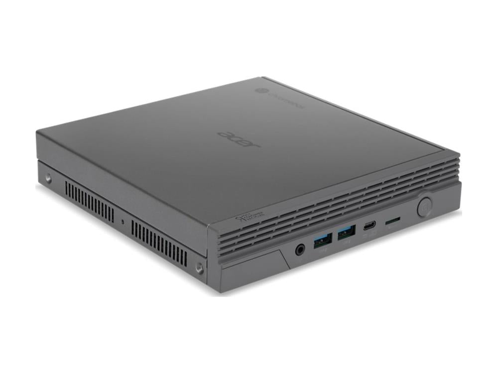 ACER CXI5-I7V16G-CE Chromebox delivers powerful computing in a compact form factor, perfect for enterprise environments. Equipped with a 12th Gen Intel Core i7-1270P vPro processor, 16GB DDR4 RAM, and 256GB PCIe 4.0 NVMe SSD, it ensures fast boot times, responsive performance, and secure cloud-based operation. Integrated ChromeOS with Enterprise Upgrade enables centralized fleet management and zero-touch enrollment.