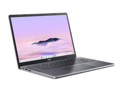 The ACER Chromebook Plus Enterprise 514 (ZF.P01AA.017) blends robust performance and enterprise-grade features in a slim, professional design. Featuring a 14-inch 1920x1200 IPS touch display, AMD Ryzen 5 7520C quad-core processor, 8GB LPDDR5X RAM, and a 256GB PCIe Gen 4 NVMe SSD, it delivers efficient multitasking and fast storage. ChromeOS Enterprise, MIL-STD-810H durability, EPEAT Silver, ENERGY STAR, and a Kensington Lock complete this highly secure, environmentally certified solution for business users.
