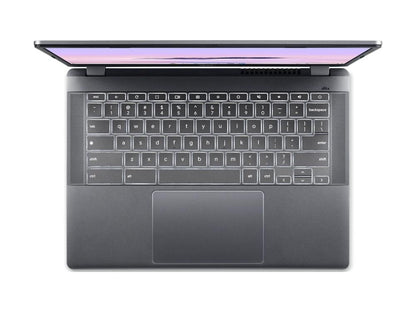 The ACER Chromebook Plus Enterprise 514 (ZF.P01AA.017) blends robust performance and enterprise-grade features in a slim, professional design. Featuring a 14-inch 1920x1200 IPS touch display, AMD Ryzen 5 7520C quad-core processor, 8GB LPDDR5X RAM, and a 256GB PCIe Gen 4 NVMe SSD, it delivers efficient multitasking and fast storage. ChromeOS Enterprise, MIL-STD-810H durability, EPEAT Silver, ENERGY STAR, and a Kensington Lock complete this highly secure, environmentally certified solution for business users.