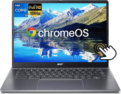 Chromebook tactile ACER 14 pouces, Intel Core i3 N305, 8 Go/128 Go, ChromeOS