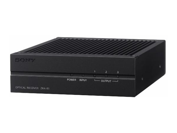 The SONY ZRAR1 Optical Receiver is purpose-built for use with Crystal LED large display solutions, offering streamlined compatibility and professional-grade performance. Designed in Japan and TAA compliant, this accessory supports integration in secure and government-approved environments with advanced audio-visual configurations.