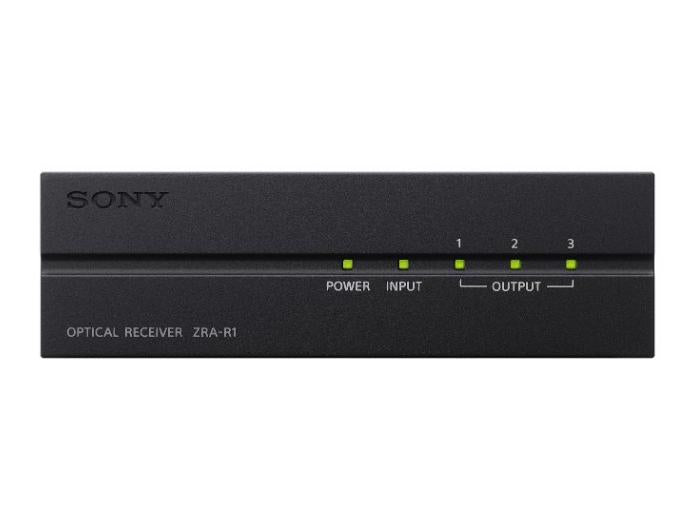The SONY ZRAR1 Optical Receiver is purpose-built for use with Crystal LED large display solutions, offering streamlined compatibility and professional-grade performance. Designed in Japan and TAA compliant, this accessory supports integration in secure and government-approved environments with advanced audio-visual configurations.