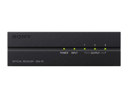 The SONY ZRAR1 Optical Receiver is purpose-built for use with Crystal LED large display solutions, offering streamlined compatibility and professional-grade performance. Designed in Japan and TAA compliant, this accessory supports integration in secure and government-approved environments with advanced audio-visual configurations.