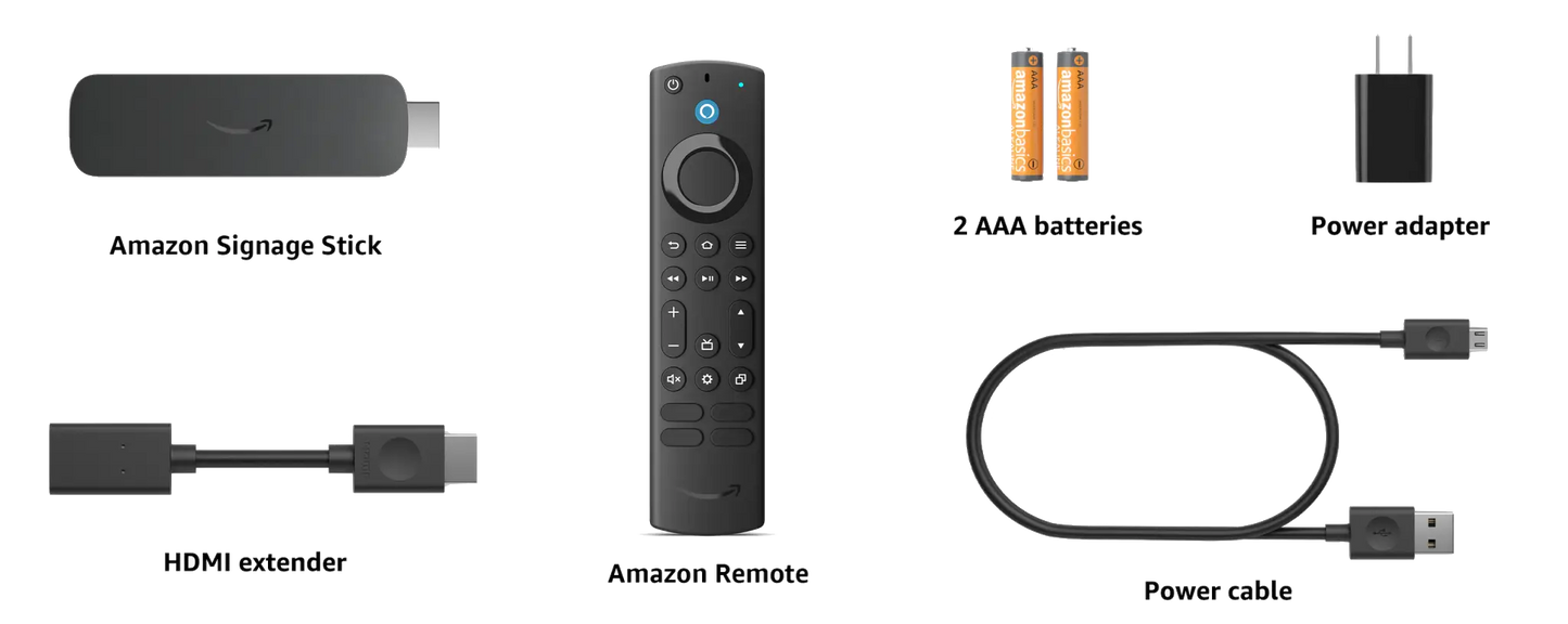 Eye-In Media Digital Signage Cloud Software with Amazon Signage Stick, 4K Video Support, WiFi 6E Compatible
