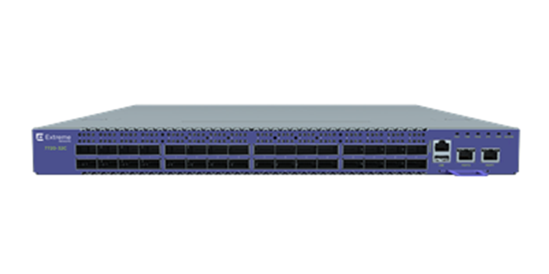 Commutateur Extreme 7520-48Y, 48 x 25 G, 8 x 100 G, alimentations secteur, ventilateurs, flux d'air FB