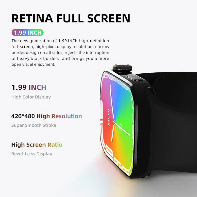NFC Right Angle Design Bluetooth Smartwatch