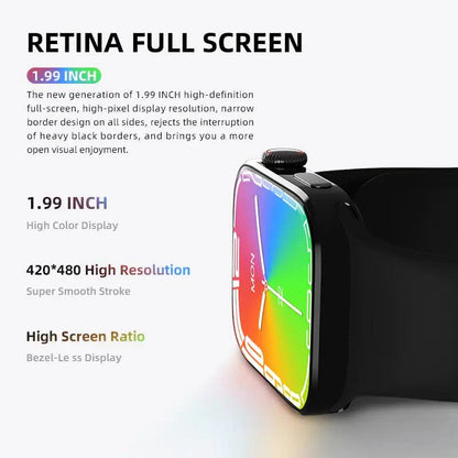 NFC Right Angle Design Bluetooth Smartwatch