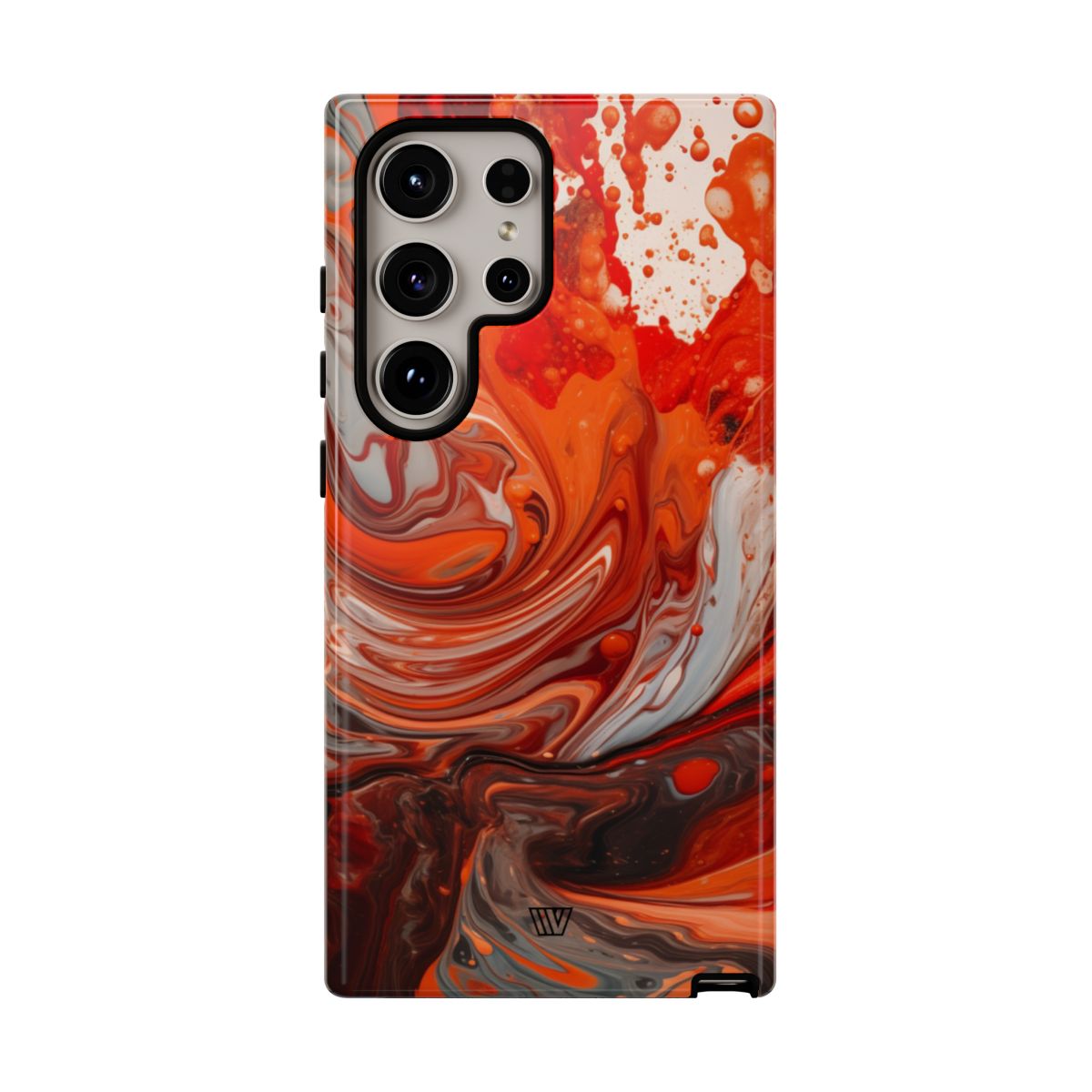 WHITE FIRE PAINT SWIRL | Tough Phone Case