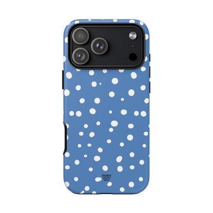 DUSTY BLUE DOTS | Tough Phone Case