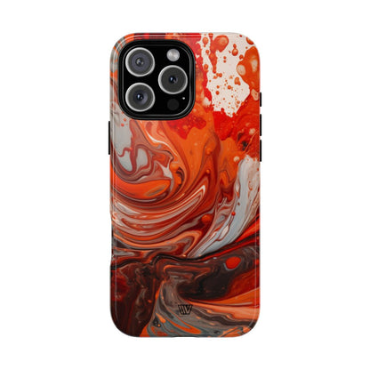 WHITE FIRE PAINT SWIRL | Tough Phone Case