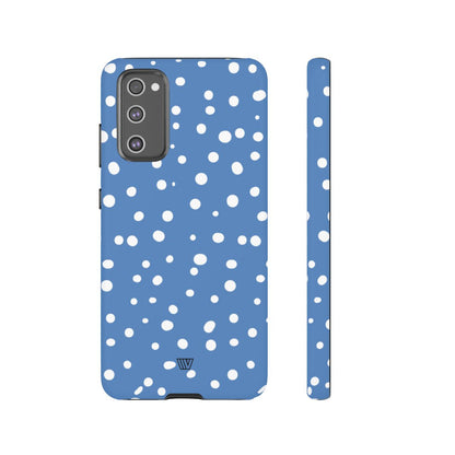 DUSTY BLUE DOTS | Tough Phone Case
