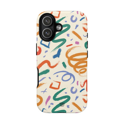 DOODLE BRUSH STROKES | Tough Phone Case