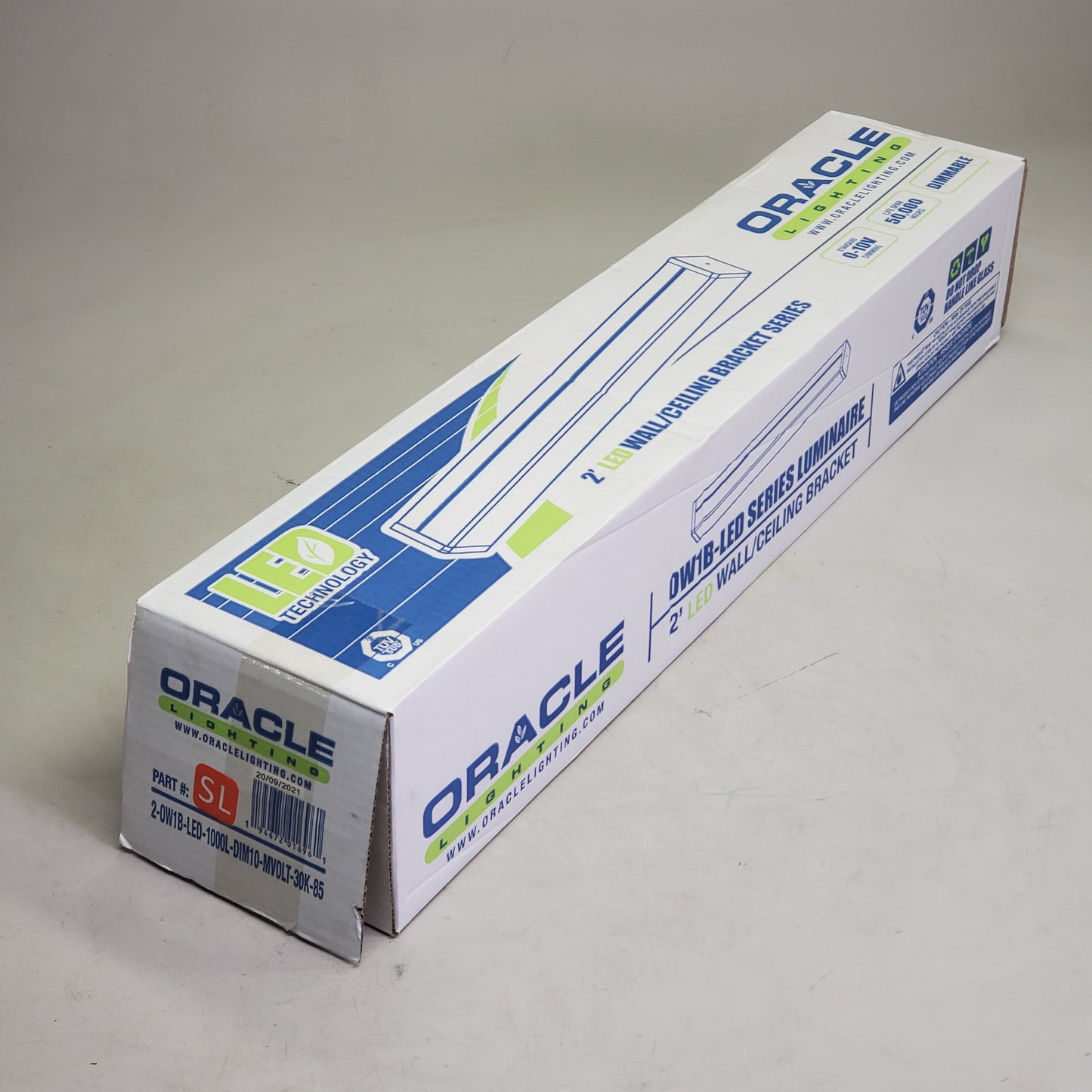 ORACLE LIGHTING (4PK) 2’ LED Wall/Ceiling Fixture 1000L 30K DIM10 MVOLT
