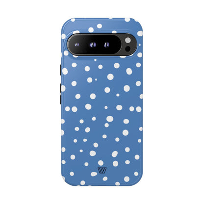 DUSTY BLUE DOTS | Tough Phone Case