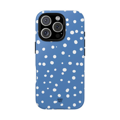 DUSTY BLUE DOTS | Tough Phone Case