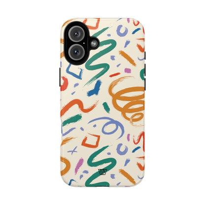 DOODLE BRUSH STROKES | Tough Phone Case